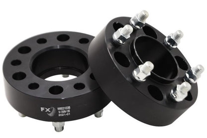 TRAILFX W653103HC Trailfx Wheel Spacer W653103HC, 6 x 5.31 Inch Bolt Pattern, 1.75 Inch Thickness, Wheel Stud Mount, 86.61 Millimeter Hub Size, Black, Aluminum, Set of 2, Fits 2015-2023 Ford F-150