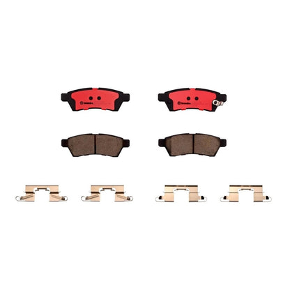 BREMBO P56077N Brembo P56077N Premium Ceramic Rear Disc Brake Pad Set SUZUKI/NISSAN OE# 5581082Z10