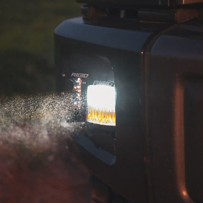 Rigid Industries 50482 RIGID INDUSTRIES D-Series PRO LED Fog Light Pods SAE Yellow Selective/White, Street Legal, Pair