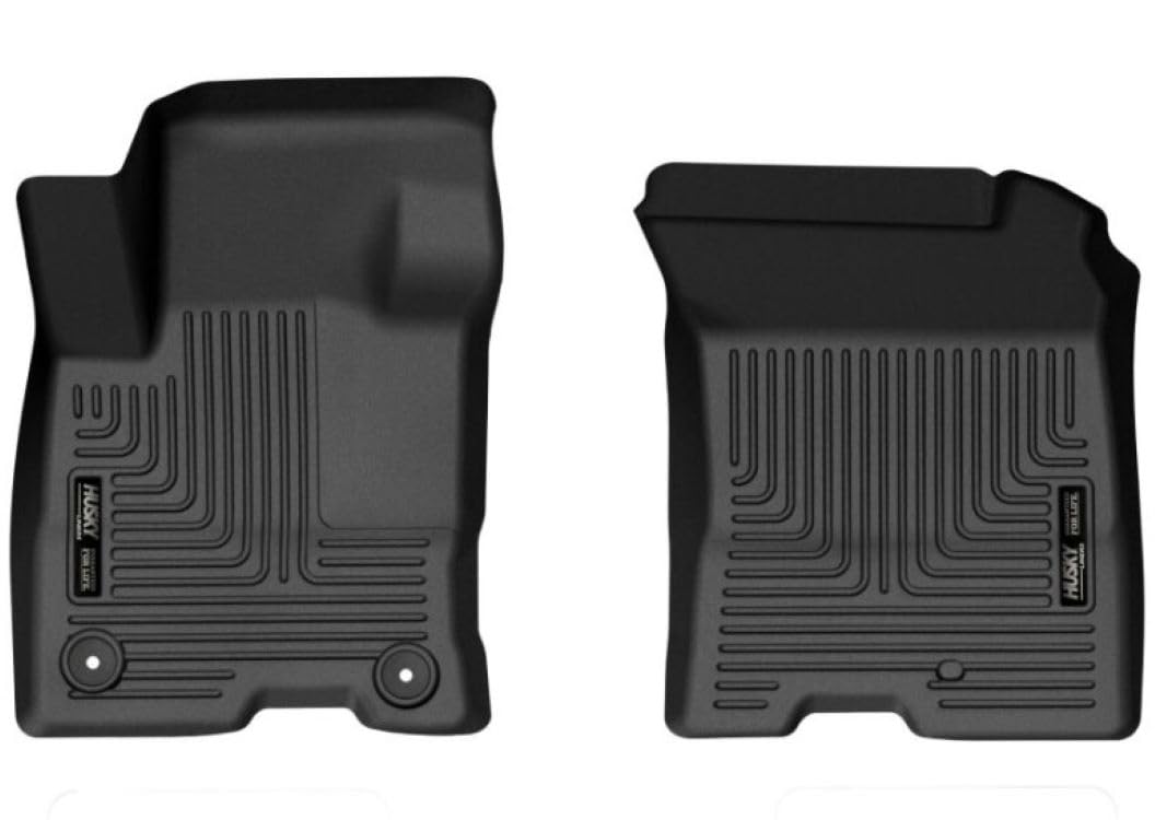 Husky Liners 51451 Husky Liners X-act Contour Floor Mats – Fits 2022-2026 Ford Maverick (Hybrid Models Only) – Front Row, 2-pc Black - 51451