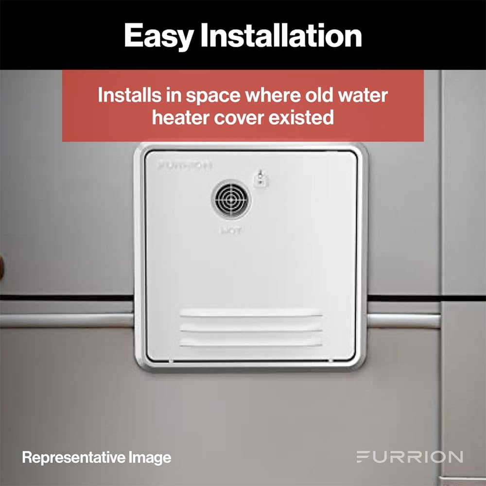 FURRION LLC FWH41EA-BL-AM Furrion 18.1" x 16.1" Black Retrofit Door for Tankless RV Water Heating System FWH41EA-BL-AM