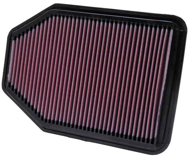 K&N FILTER 33-2364 K&N High-Flow Original Lifetime Engine Air Filter: Increase Power: Premium, Washable: Compatible with 2007-2018 JEEP: Wrangler, Wrangler JK, 22-2364