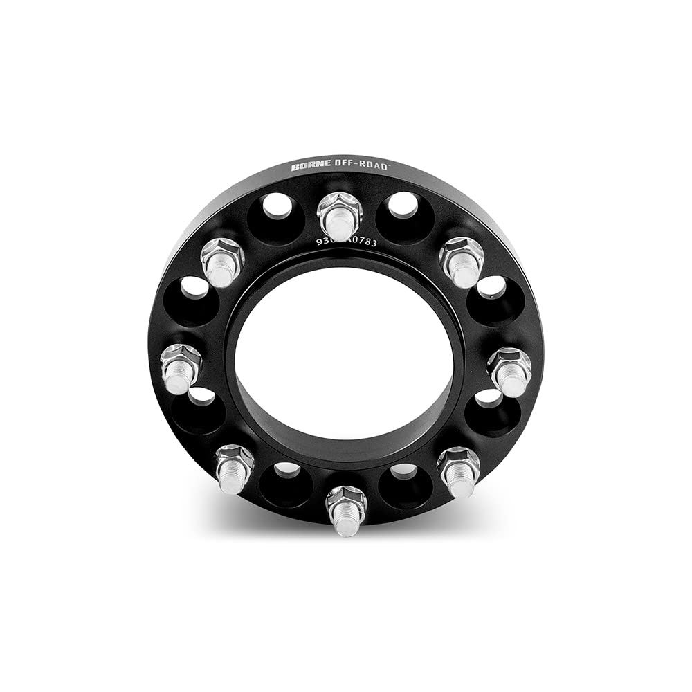 MISHIMOTO BNWS-002-381BK Mishimoto Borne Off-Road Wheel Spacers, 8X170, 1.50 Inch Thick, Compatible with Ford F-250/F-350/Excursion, Black