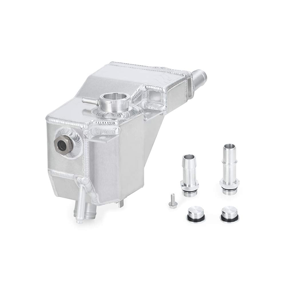 MISHIMOTO MMRT-F2D-11SN Mishimoto MMRT-F2D-11SN Aluminum Secondary Degas Tank, Compatible With 2011+ Ford 6.7L Powerstroke, Natural
