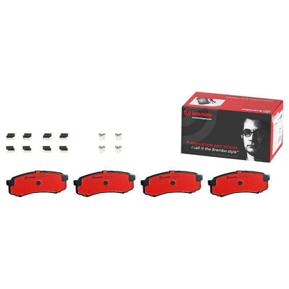 BREMBO P83024N Brembo P83024N Premium Ceramic Rear Disc Brake Pad Set BAW/CHANGAN/LANDWIND (JMC)/LEXUS/MITSUBISHI/MITSUBISHI (GAC)/TOYOTA/TOYOTA (FAW) OE# 0446660040
