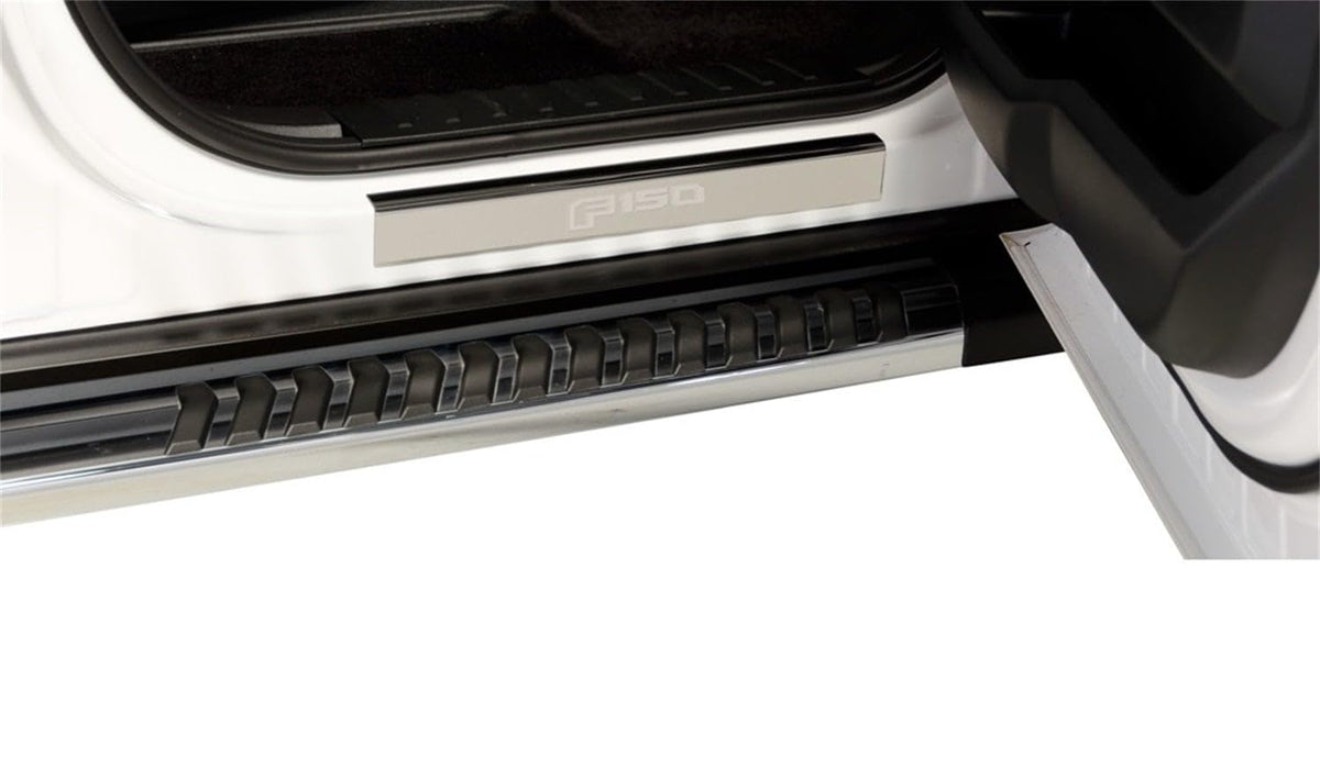 PUTCO 95150FD Putco F150 Logo Stainless Steel Door Sill Plates Kit - Fits Ford F150 SuperCrew 2015-2020