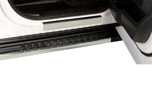 PUTCO 95150FD Putco F150 Logo Stainless Steel Door Sill Plates Kit - Fits Ford F150 SuperCrew 2015-2020