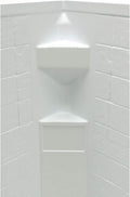 Lippert Replacement 34"x 34"x 68" White Neo Angle Shower Wall Surround for RVs, Manufactured Homes, Travel Trailers, 5th Wheels, and Motorhomes - 306205