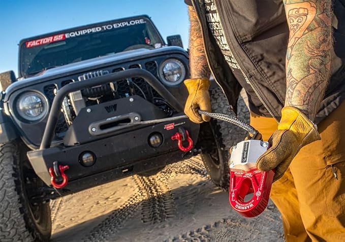 FACTOR 55 00080-14 Factor 55 00080-14 Flatlink E (Expert) Replaces Conventional Winch Hook with a Stronger Shackle/D-Ring Mount Maximum Load 16,000 lb Ultimate Failure Greater Than 40,000 lb – OD Green