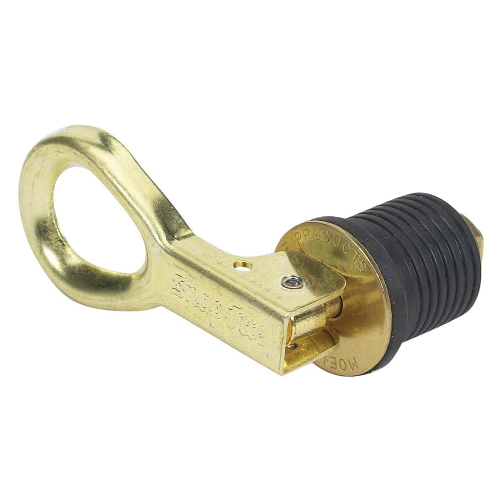 MOELLER 029000-10 Moeller Marine Products Snap-Tite Boat Bailer Plug (1-Inch, Brass)