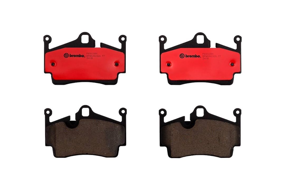 BREMBO P65028N Brembo P65028N Premium Ceramic Rear Disc Brake Pad Set PORSCHE OE# 98735293901