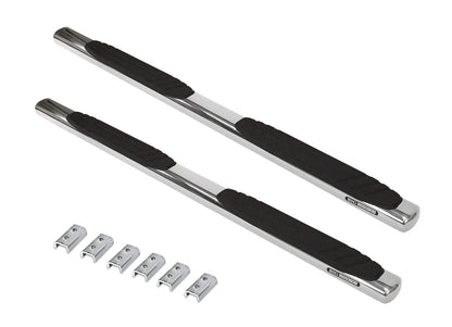 GO RHINO 684404687PS Go Rhino 4" OE Xtreme Sidesteps & Brackets | Stainless Steel, Polished | 684404687PS | Fits 2007-2019 Chevrolet Silverado & GMC Sierra 1500, 2500 HD, 3500 HD Crew Cab (See Description)