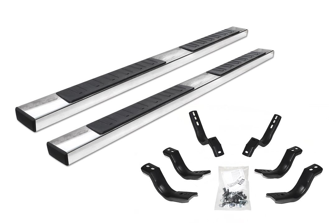 GO RHINO 6862415580PS RealTruck 6" OE Xtreme II Sidesteps & Brackets | Stainless Steel, Polished | 6862415580PS | Fits 2017-2026 Ford F-250, F-350 Super Duty Super Cab Pickup