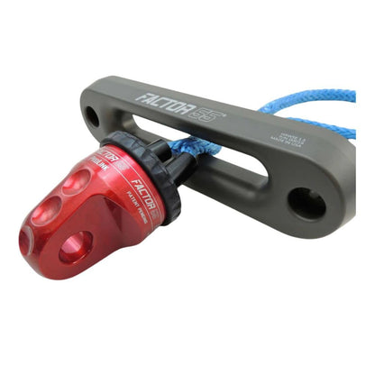 FACTOR 55 00015-01 Factor 55 00015-01 Prolink Original Shackle Mount Replaces Winch Hook with a Stronger Shackle D-Ring Mount Max Load Rating 16,000 lb Ideal for 4x4 Off Road Adventures - Red.