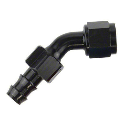 SPEEDFX 520845BK Speedfx 520845BK -8AN X 45 BLK PUSH-ON HOSE END