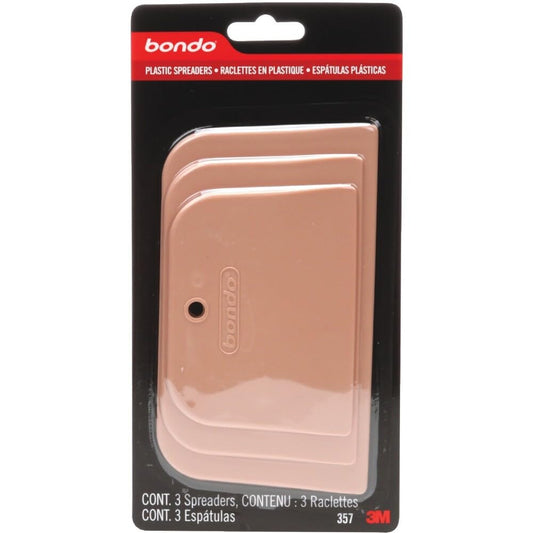 3M 357 Bondo Spreader 3-Pack, 00357, 3 Sizes Per Pack