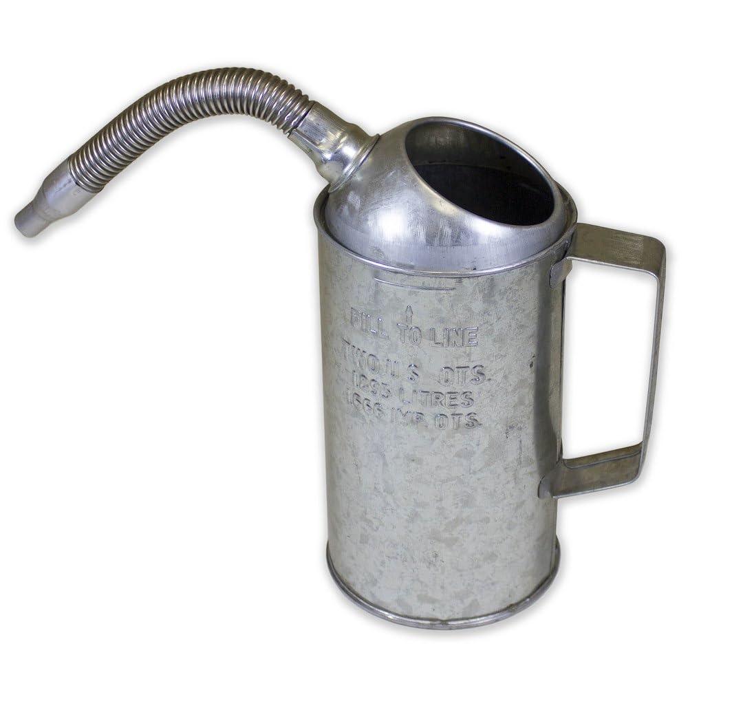 WIRTHCO 94486 WirthCo Funnel King 94486 Galvanized Steel Measure Can, 2 Quart, Spout