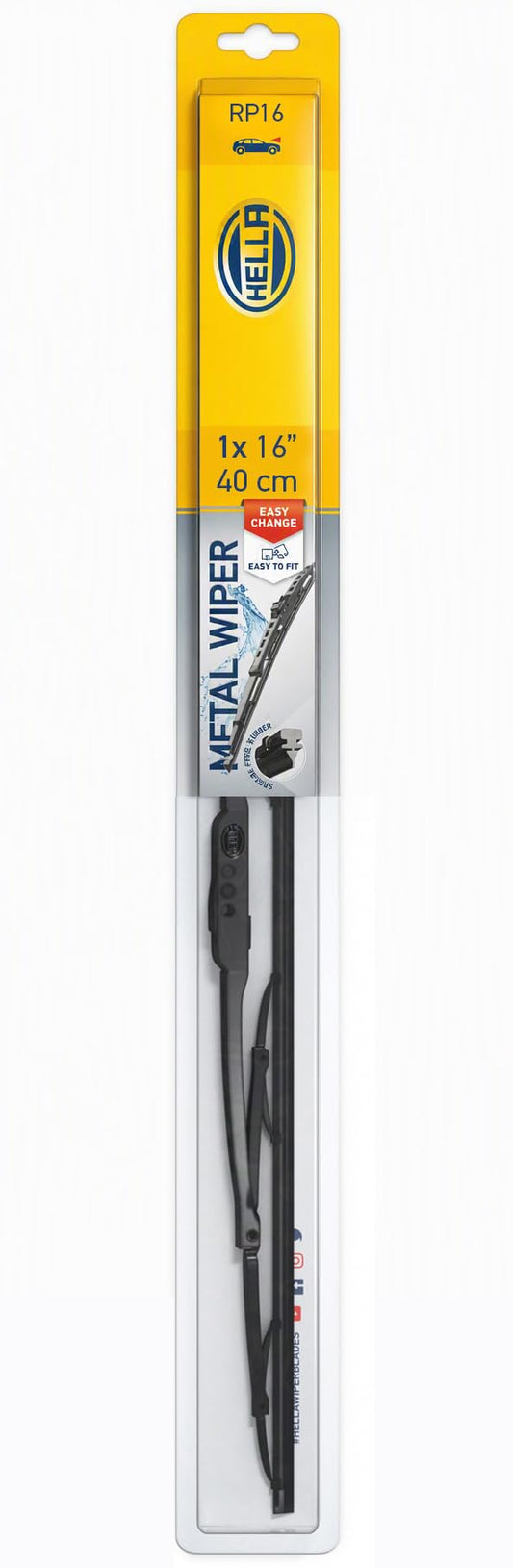HELLA 9XW398114016T Rear Wiper Pen with Multiconnectors, 16"