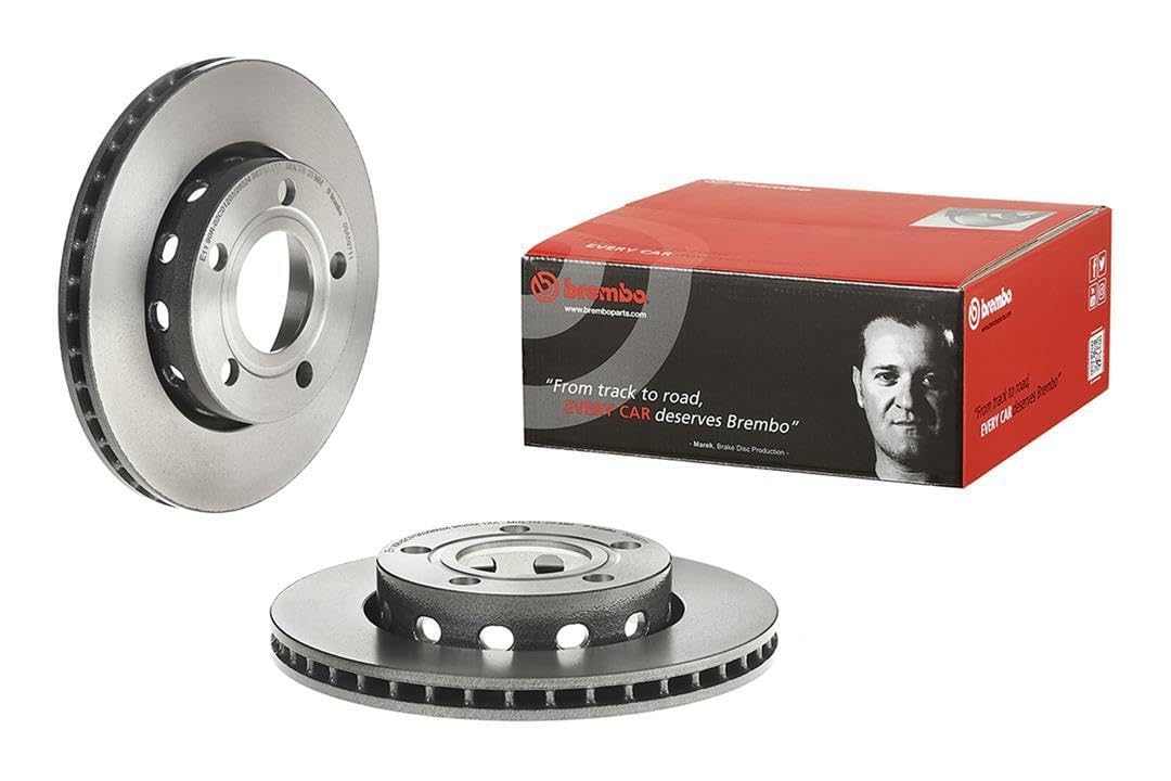 BREMBO 09A59711C02 Brembo 09.A597.11 UV Coated vented Rear Brake Rotor AUDI/VW OE# 8D0615601D