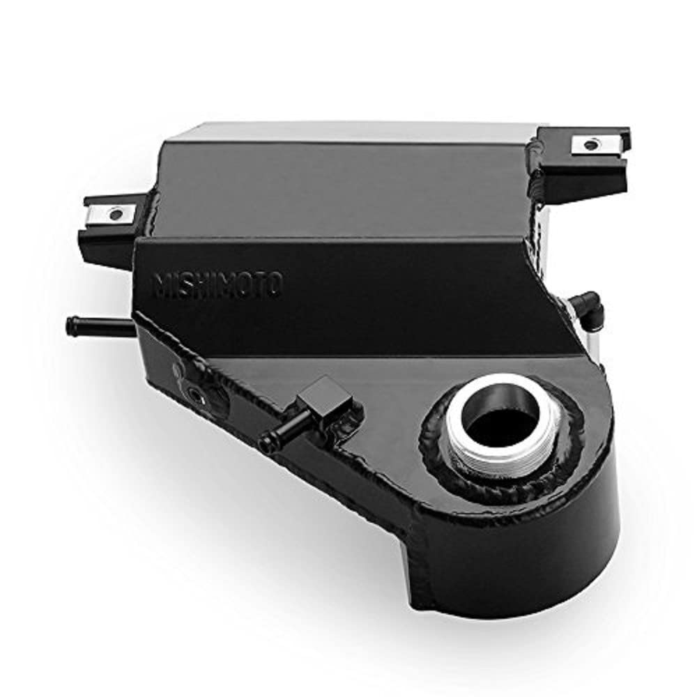 MISHIMOTO MMRT-F2D-03BK Mishimoto MMRT-F2D-03BK Aluminum Degas Reservoir Tank Fits Ford 6.0 Powerstroke 2003-2007 Black
