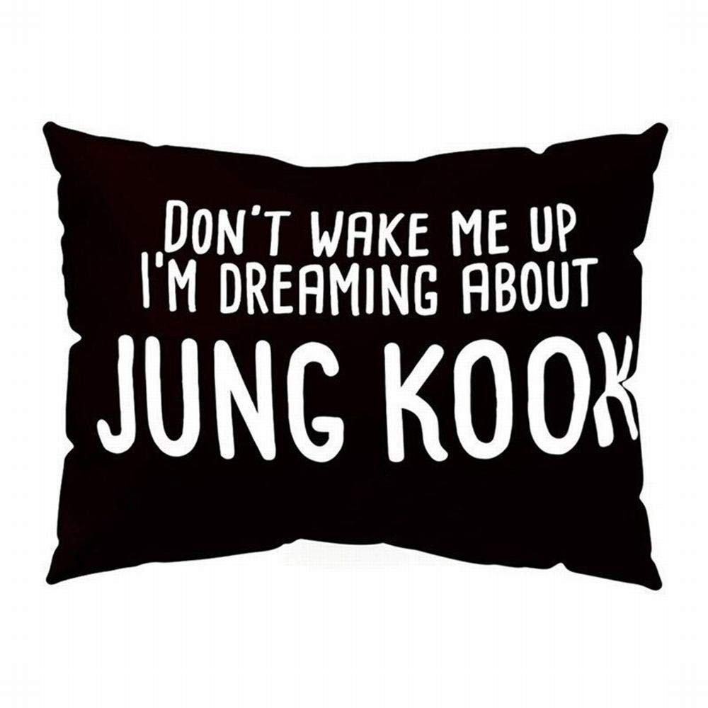 TRAILFX TFX6002 LIA Cotha D 30x50cm - Kpop Pillow Case Dont Wake ME UP Rectangle Cushion Cover Home Decor Get Up Sofa Pillowcase Cover Seat Pillow Cover Home