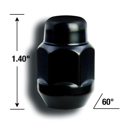 GORILLA 41127BCB Gorilla Automotive BULGE LUG 3/4" 12-1.25 BLK BAG - 41127BCB