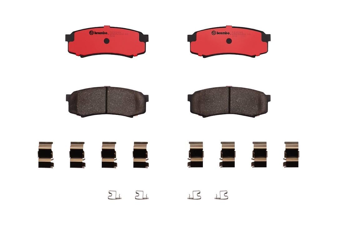 BREMBO P83024N Brembo P83024N Premium Ceramic Rear Disc Brake Pad Set BAW/CHANGAN/LANDWIND (JMC)/LEXUS/MITSUBISHI/MITSUBISHI (GAC)/TOYOTA/TOYOTA (FAW) OE# 0446660040