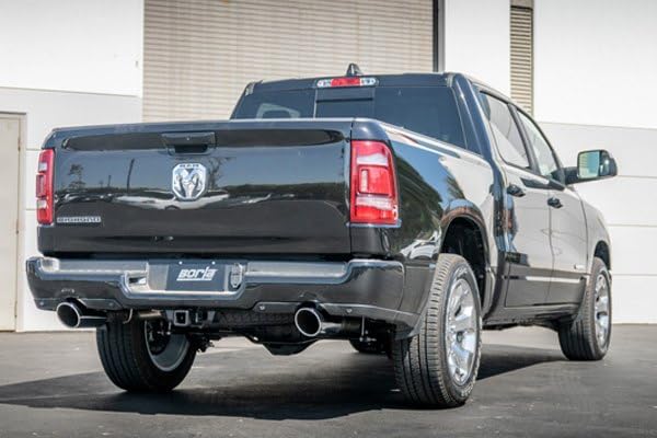 BORLA 140758 BORLA 140758 Cat-Back for '19-'24 Ram 1500 5.7L (Incl. e-Torque) AT 2&4WD Ext. (Quad) Cab 6' 4" Bed/Crew Cab 5' 7" Bed./Crew Cab 6' 4" Bed Thru Bumper Exit. Incl. Rebel & G/T Pkg. EXC. Ram Classic.