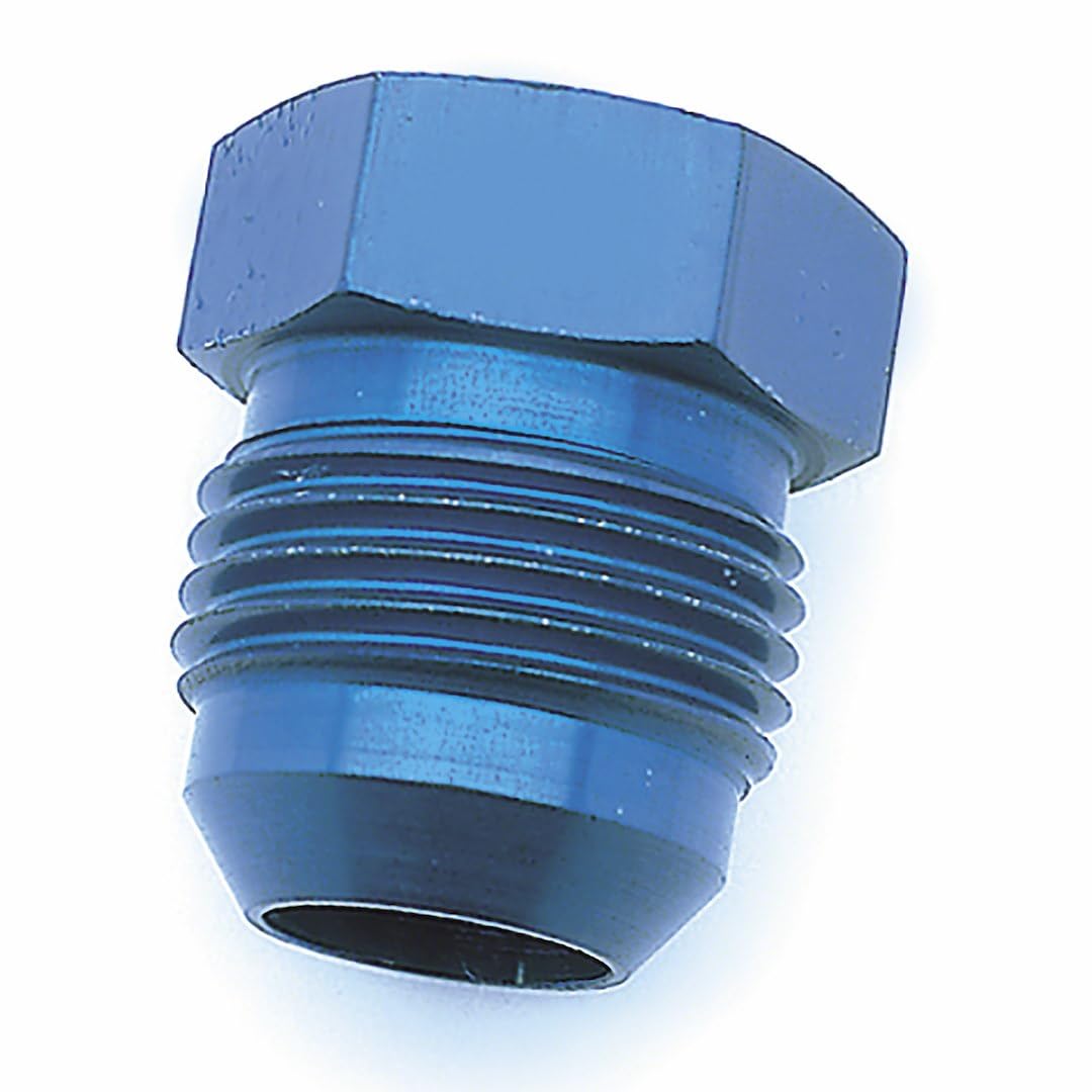 SPEEDFX 561006 SpeedFX Fitting Plug/Fitting Cap 561006, Flare Plug, 10AN, Anodized, Blue, Aluminum, Single