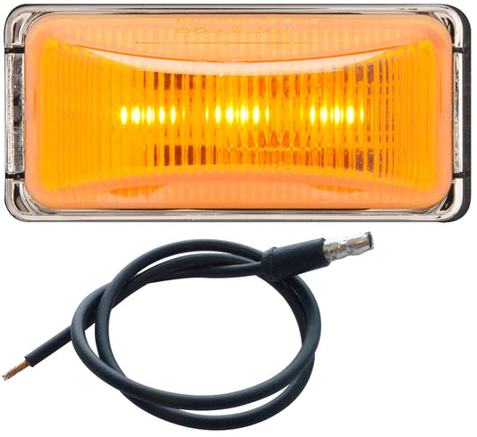 OPTRONICS MCL91AB Optronics - MCL91AB - LED MARK LIGHT MINI CHROME AMBER - (Pack of 1)