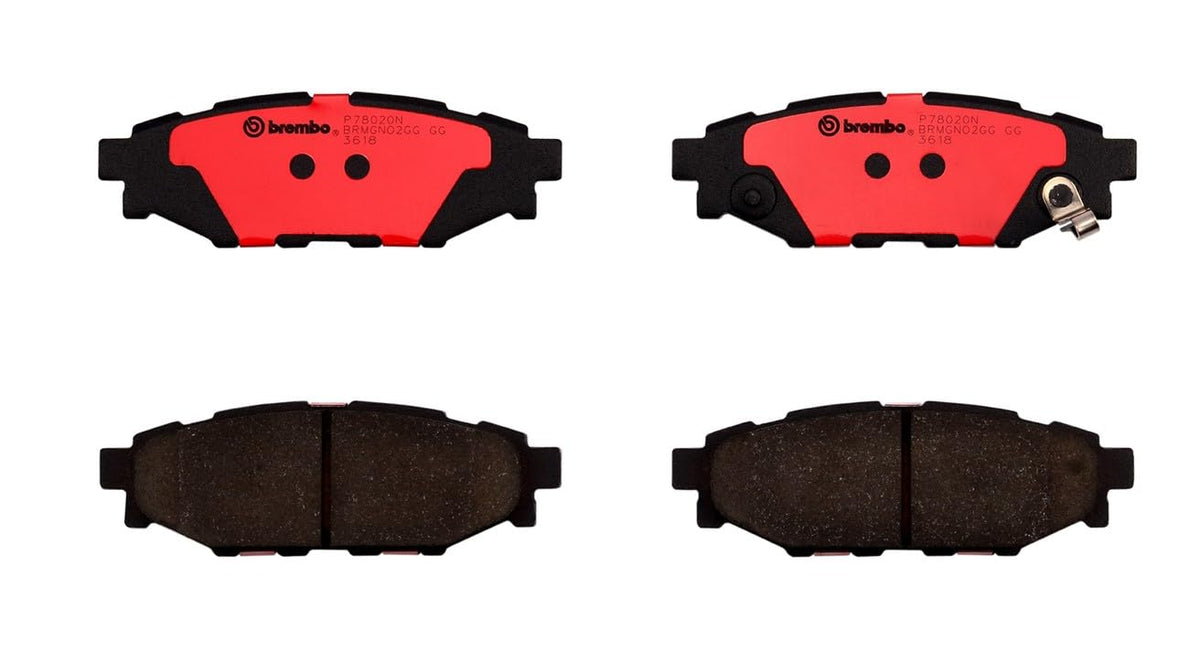 BREMBO P78020N Brembo P78020N Premium Ceramic Rear Disc Brake Pad Set SUBARU/TOYOTA OE# 26696AG010