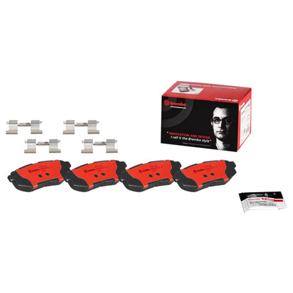BREMBO P78018N Brembo P78018N Premium Ceramic Rear Disc Brake Pad Set SUBARU/TOYOTA OE# 26696XA011