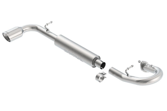 BORLA 11813 BORLA 11813 Axle-Back Performance Exhaust System for 2011-2016 Scion tC 2.5L 4 Cyl. T-304 Stainless Steel S-Type Sound Single Left Rear Exit Single 4.25" x 3.5" Oval Polished T-304 Stainless Steel Tip