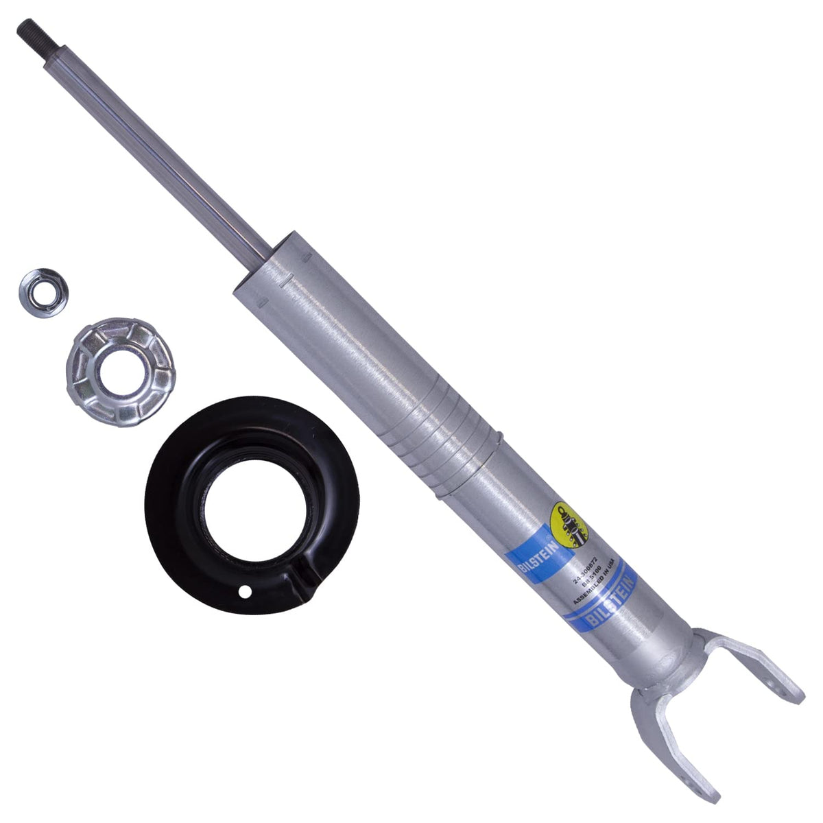 BILSTEIN 24-300872 Bilstein 24-300872 Single 5100 Series Ride Height Adjustable Front Monotube Shock fits 2019 2024 Ram 1500 4WD RWD - Provides 0-2.6" Front Lift