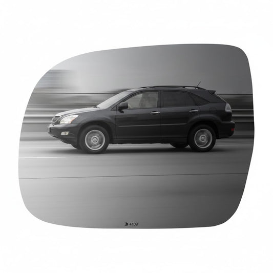 Burco 4109 Flat Driver Side Non-Auto-Dimming Power Mirror Glass, OEM# 8790648050, Fits Lexus RX330 2004-2006, RX350 2007-2009 and RX400H 2006-2008, EC Fit Over for Auto-Dimming Mirrors, Smooth Edges