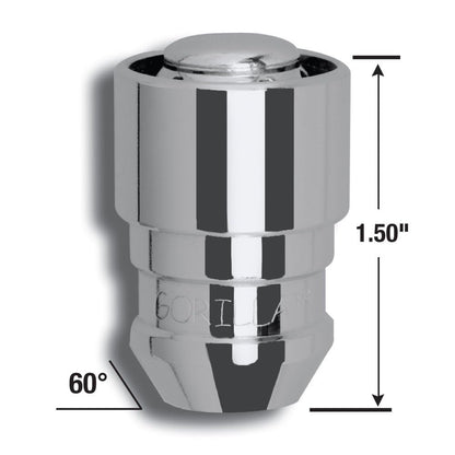 GORILLA 61631 Gorilla Automotive 61631 Acorn Gorilla Guard Locks (12mm x 1.50 Thread Size) - Pack of 4