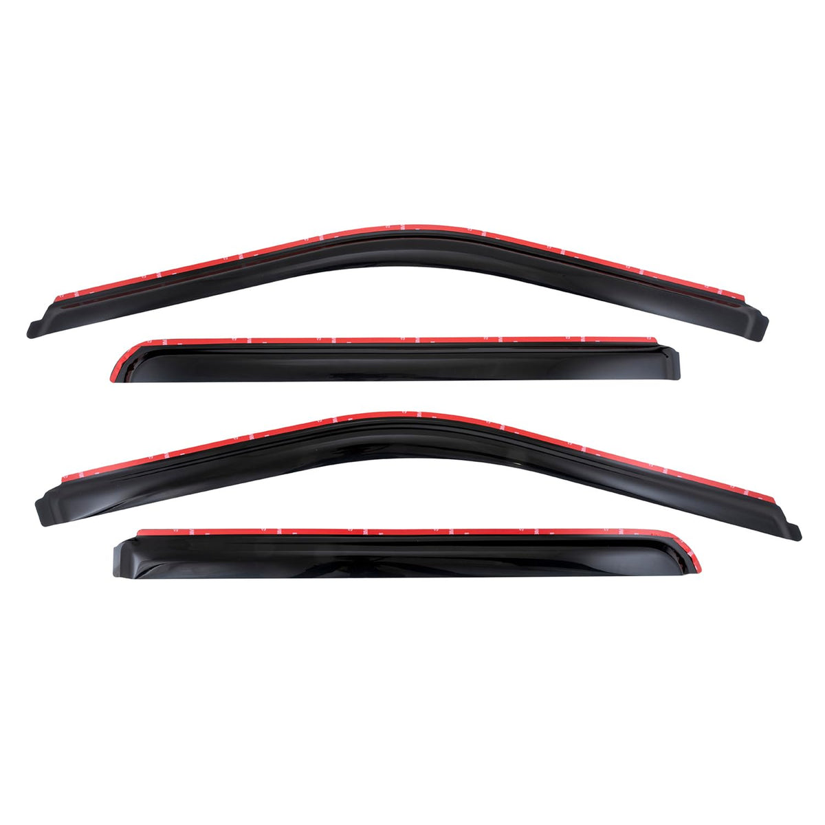 TRAILFX 4381IC TrailFX Window Vents Fits Ford F-250 Super Duty Crew Cab 2017-2025 in-Channel Smoked Rainguards 4-Piece Low Profile Acrylic Set TrailFX 4381IC
