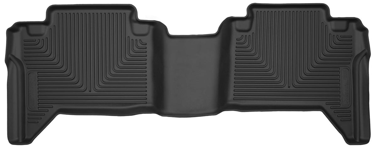 Husky Liners 53801 Husky Liners X-act Contour Floor Mats – Fits 2005-2023 Toyota Tacoma, Double Cab – 2nd Row, 1-pc Black - 53801