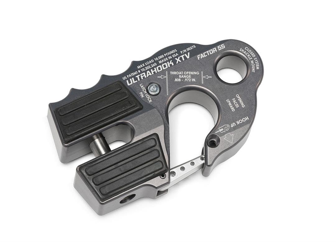 FACTOR 55 00275-06 Factor 55 00275-06 UltraHook XTV Winch Shackle Mount - Grey