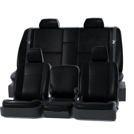 COVERCRAFT GTC4136ABLTBK Precision Fit Leatherette Front Row Seat Covers Black GTC4136ABLTBK