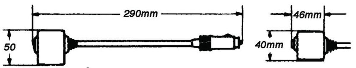 Hella 004532021 6 1/4" Compact Halogen Map Lamp With Power
