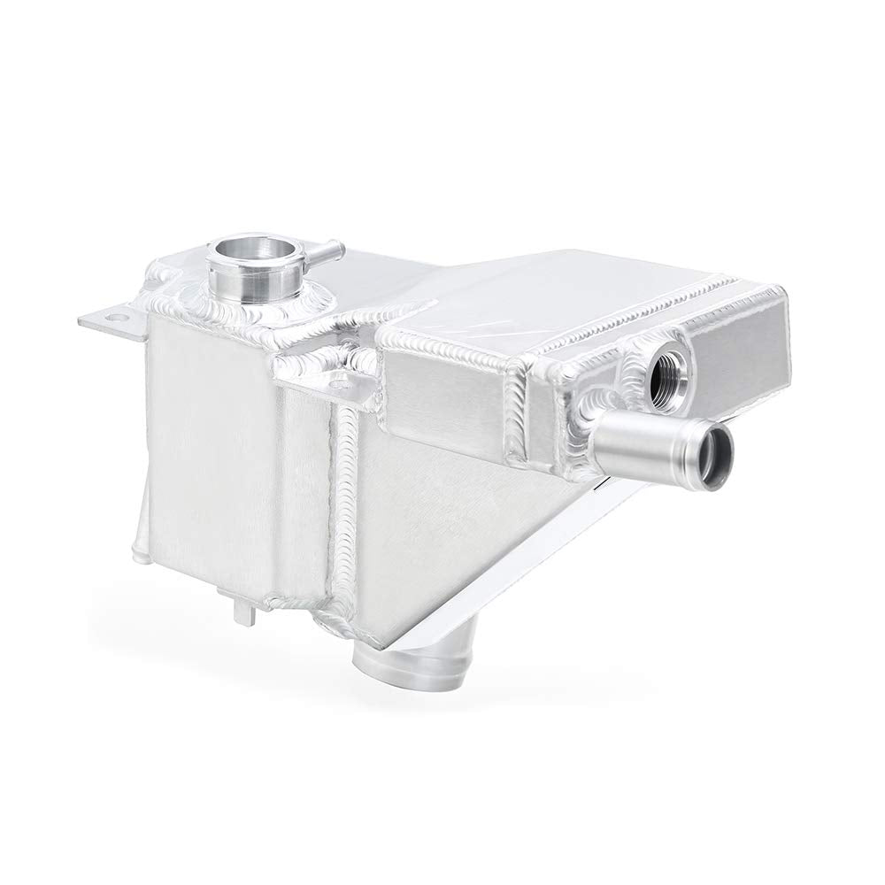 MISHIMOTO MMRT-F2D-11SN Mishimoto MMRT-F2D-11SN Aluminum Secondary Degas Tank, Compatible With 2011+ Ford 6.7L Powerstroke, Natural