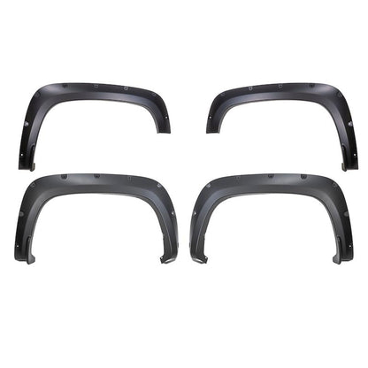 TRAILFX TFC3006S Trail FX Fender Flare TFC3006S Pocket Style Black Smooth Finish 2 Inch Front and 2 Inch Rear Tire Coverage Polypropylene Fits 2020-2026 Chevrolet Silverado 2500 HD/ 3500 HD