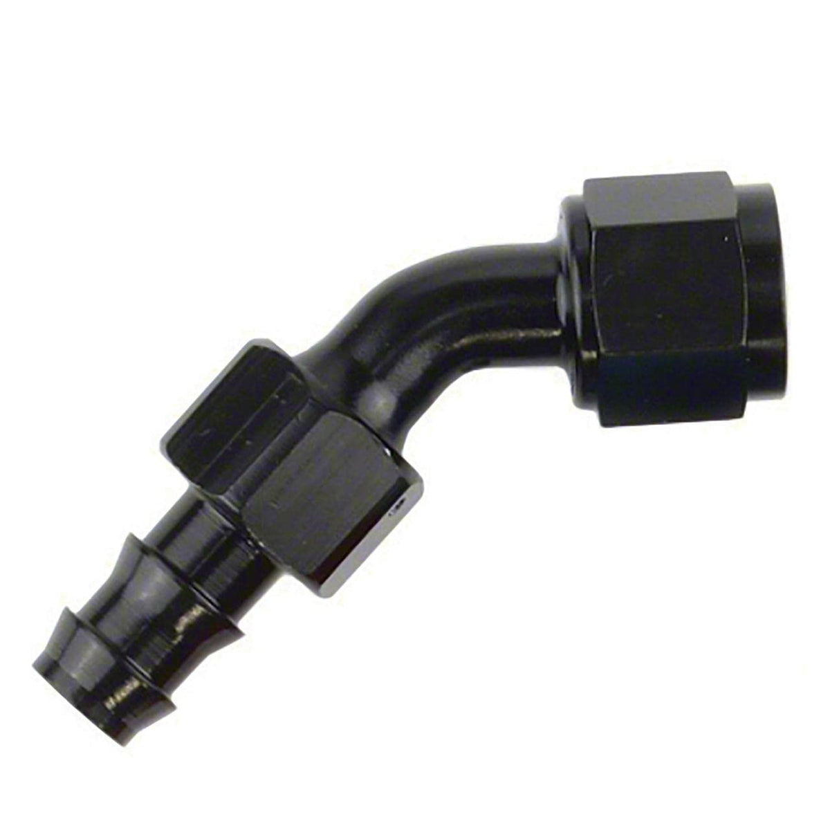 SPEEDFX 520445BK Speedfx 520445BK -4AN X 45 BLK PUSH-ON HOSE END