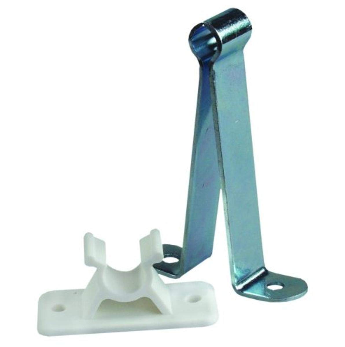JR PRODUCTS 10545 JR Products 10545 C-Clip Style Door Holder - 3", Metal/Plastic Combo