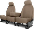 Covercraft Custom-Fit Front Bench SeatSaver Seat Covers - Polycotton Fabric, Taupe