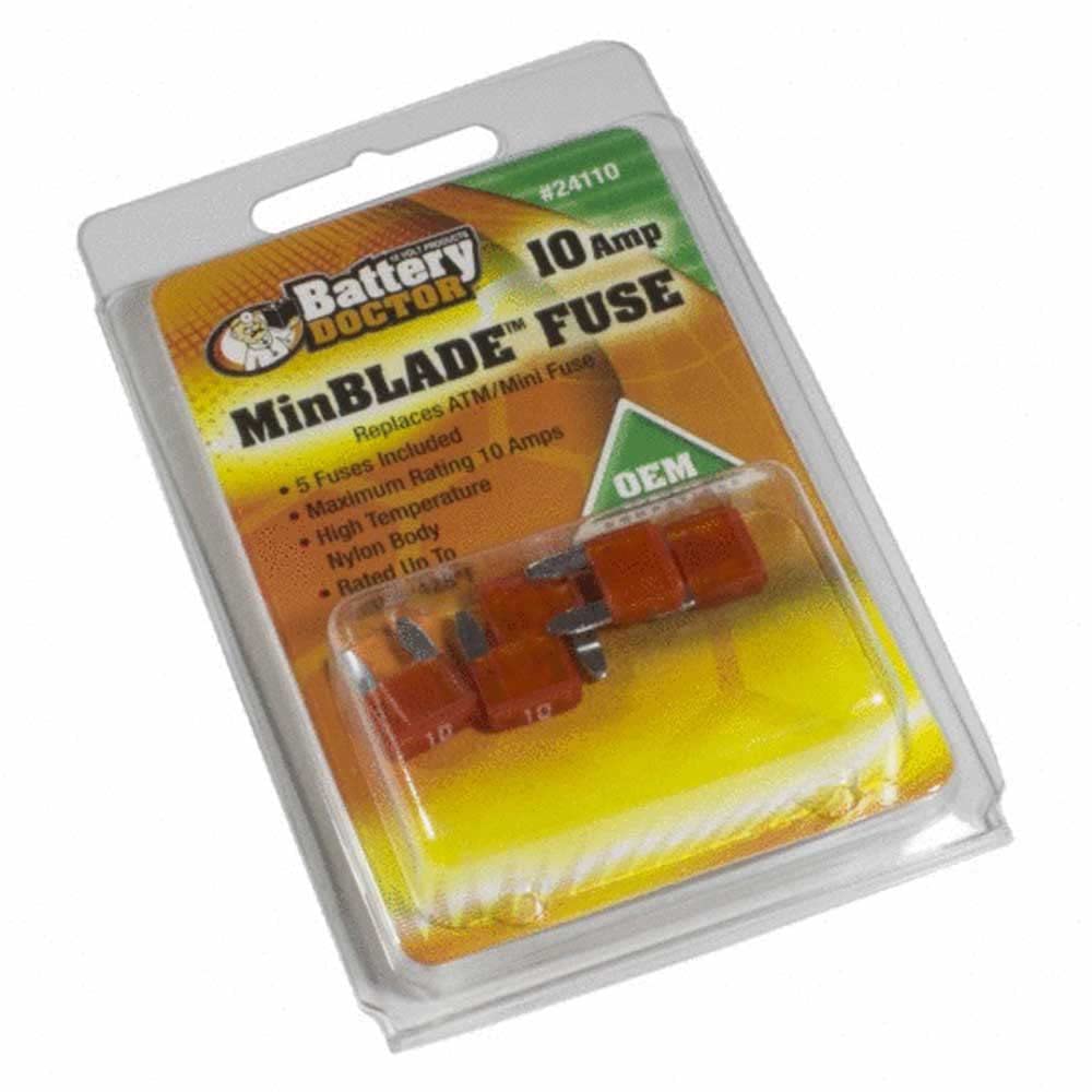 WIRTHCO 24115 WirthCo 24115 Battery Doctor 15 Amp MinBlade Fuse, 5 Pack