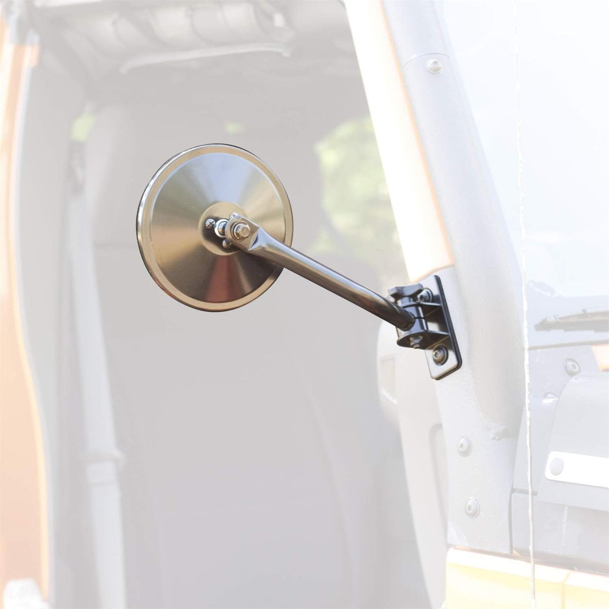 RUGGED RIDGE 11025.11 Rugged Ridge | Quick Release Mirror, Round, Black | 11025.11 | Fits 1997-2018 Jeep Wrangler TJ/LJ/JK/JKU