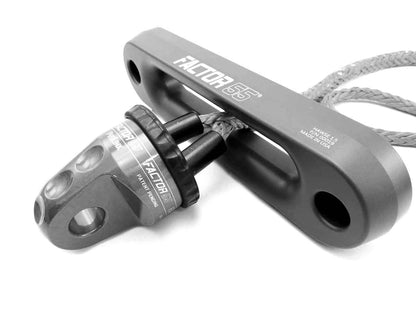 FACTOR 55 00015-06 Factor 55 00015-06 Prolink Original Shackle Mount Replaces Winch Hook with a Stronger Shackle D Ring Mount Max Load Rating 16,000 lb. Ideal for 4x4 Off Road Adventures - Gray