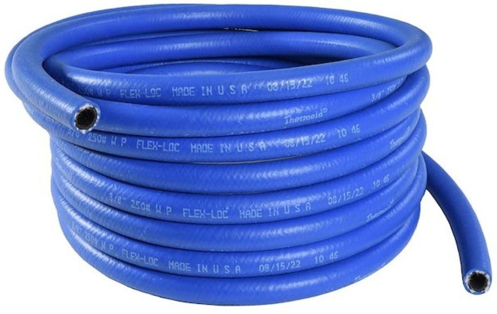 SPEEDFX 5330620 SpeedFX Braided Hose 5330620 Push On -6AN, 25 Foot Length, Rated At 250 Pounds Per Square Inch Nitrile Inner Tube With Aramid Fiber And Nitrile PVC Cover Blue, Synthetic Rubber